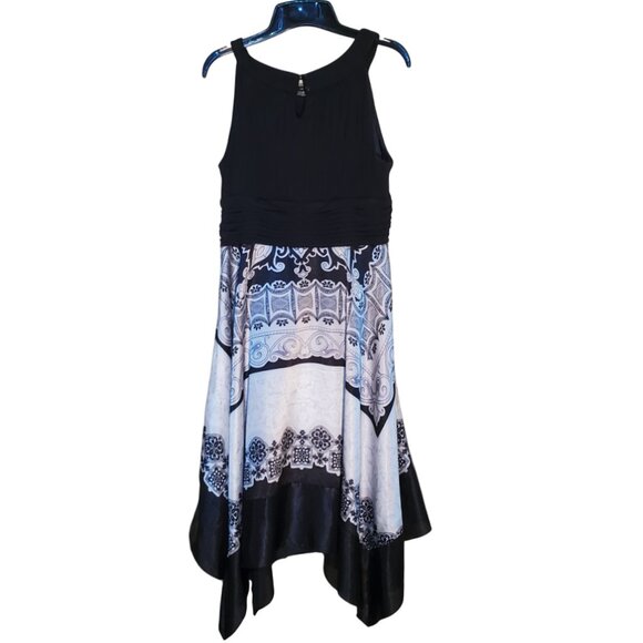 Signature by Sangria Womens Prom Dress Size 16 Handkerchief Asymmetrical Hem - Picture 1 of 7